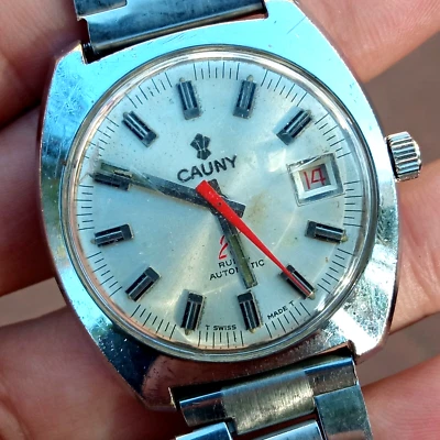 Reloj Pulsera Hombre CAUNY Automático 21 Rubis Vintage 37mm Foto 1 de 4
