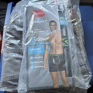 Hanes Sport 4-Pack Men's Tagless Boxer Brief Underwear X-Temp Size 2X (44-46) - Picture 1 of 1