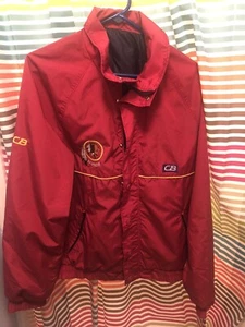 Vintage CB Sports 1980's Washington Redskins NFL Red Windbreaker Size Medium - Picture 1 of 10
