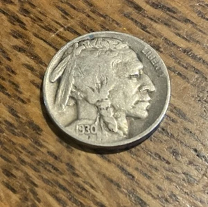 1930-S Buffalo Nickel Scarce  Better Date  No Reserve Half Horn - Picture 1 of 2