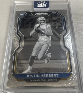 Justin Herbert 2020 PRIZM Black White Negative Variation Rookie RC #325 Chargers - Picture 1 of 2
