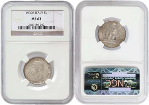 i-550024 Italy 5 Lire 1930 R. NGC MS 63 - Picture 1 of 1