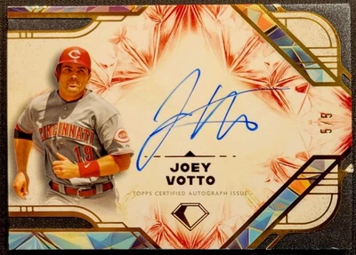JOEY VOTTO 2025 Topps DIAMOND ICONS AUTOGRAPH On Card AUTO 5/5 RED PARALLEL 1/1 - Image 1 of 3