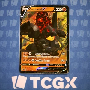 Pokemon - Coalossal V - 098/185 - SWSH04: Vivid Voltage - Holo - Ultra Rare NM - Picture 1 of 1