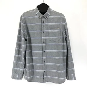 Vans Long Sleeve Button Down Shirt Men's XL Striped 100% Cotton Casual Woven - Picture 1 of 10