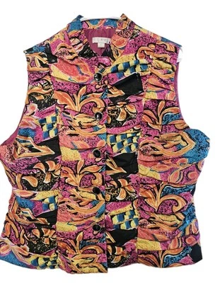 Chaleco Erin London Para Mujer Talla Grande Botón Acanalado Frontal Ligero Forrado Usado en Excelente Condición  Foto 1 de 4