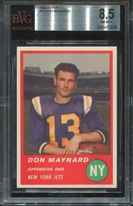 1963 Fleer #15 Don Maynard BVG 8.5 New York Jets HOF University of Texas-El Paso - Bild 1 von 1