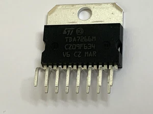 TDA7266M, 7W MONO BRIDGE AMPLIFIER, Verstärker, 3-18V, (11V), 50mA,1KHz, 15polig - Picture 1 of 5