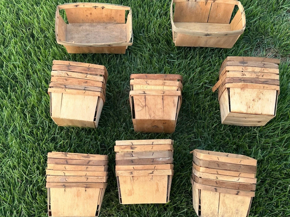 Lote de 33 y 2 galones de madera de fresa vintage Foto 1 de 1