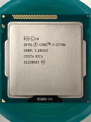 Procesador CPU Intel Core i7-3770K 3,5 GHz LGA1155 SR0PL 4 núcleos 8M caché 5 GT/s DMI Foto 1 de 2