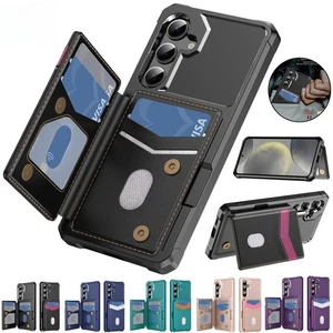 Wallet-Hülle mit Kartenfach für Samsung Galaxy S25 S24 S23 S22 S21 S20 Note 20 - Bild 1 von 68