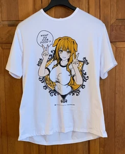 Men's Waifu Shirt Collection -The Otaku Box- S/S White T-Shirt Tag Sze L - Picture 1 of 5