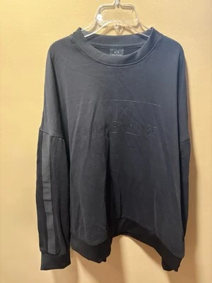 Armani Exchange Pullover Sweatshirt Embossed Logo Sweater Men's Size XXL - Image 1 of 4