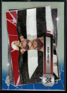 2025 Topps Chrome WWE Zelina Vega #196 Red & Blue Refractor - Picture 1 of 2
