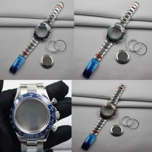 41 mm Stahl Tauchen Wasserdicht Uhrengehäuse + Armband Kit Zubehör für VK63 Uhrwerk - Bild 1 von 11