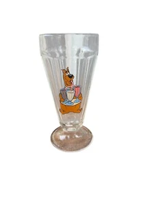 Vintage Scooby Doo 1997 Party Milkshake Soda Fontana Sundae Gelato Malto Vetro - Foto 1 di 3