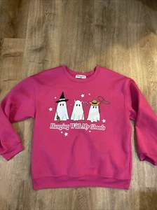 Wound Up Hanging with my Ghouls Oversized Graphic Sweatshirt Gr. XXL - Bild 1 von 3