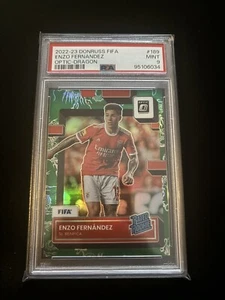 2022-23 Panini Donruss Enzo Fernandez Rated Rookie Optic Dragon /8 SSP PSA 9 - Picture 1 of 2