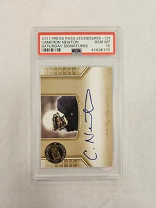 2011 Press Pass Legends Cameran Newton Saturday Signatures #SS-CN PSA 10 - Picture 1 of 2