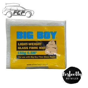 Hoja de alfombrilla de fibra de vidrio Silverhook Big Boy 150 g para coche barco 0,5 m² de uso con resina - Imagen 1 de 1