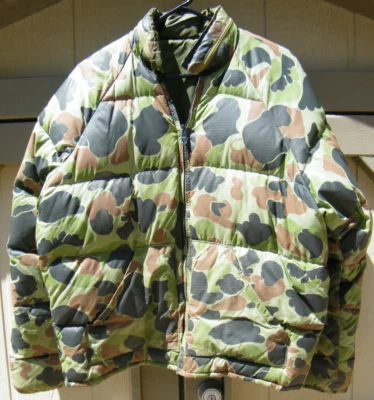 Chaqueta reversible vintage Walls Blizzard Pruf Down Puffer camuflada para hombre talla M Foto 1 de 4
