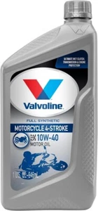 4-Stroke Motorcycle Full Synthetic SAE 10W-40 Motor Oil 1 QT - Picture 1 of 7
