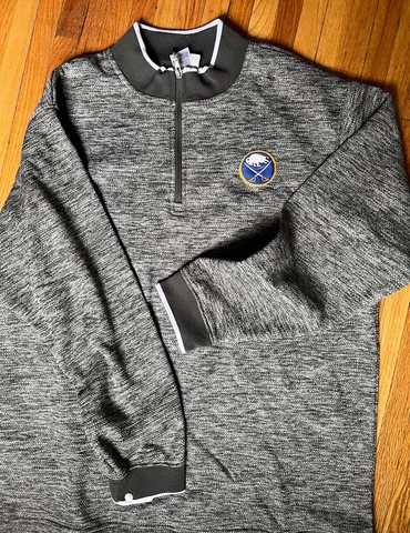 Buffalo Sabres Quarter Zip Sweater XL - Brand New - NHL Brand - Stylish and Cozy Cover