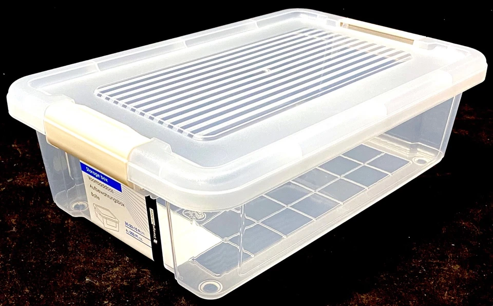 Aufbewahrungsbox mit Deckel 0,8-20 L Kunststoffbox Plastikbox Box Transparent - Bild 1 von 1