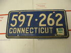 1980 80 Connecticut CT License Plate 597262