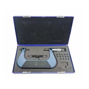 4-5" Schraubgewinde Mikrometer Set 60 Grad 3 Amboss 0,0001" Graduierung Ratsche - Bild 1 von 11