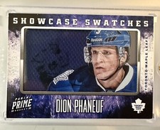 2013-14 Panini Prime Showcase Swatches /25 Dion Phaneuf #SW-DPH