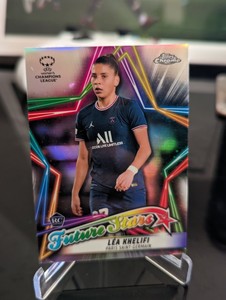 2021-22 Topps Womens Champions League Chrome Lea Khelifi PSG Future Stars