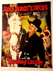 Programma circo Cole Bros 1950 con Cassidy Hopalong - Foto 1 di 7