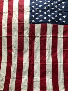 BANDIERA AMERICANA USA COTONE VINTAGE SILKSCREEN PRINTED AMERICAN FLAG 143x75 cm - Foto 1 di 6