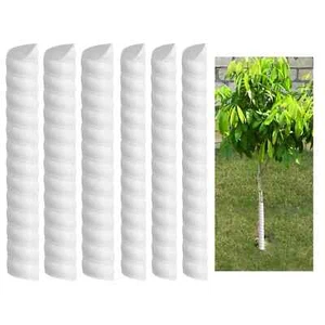 6 Pcs Tree Trunk Protector- 2 Size Tree Wraps to Protect Bark- Plastic Spiral... - Picture 1 of 3