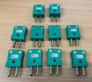 10x Thermocouple Connector Plug IS-K-M Type K IEC Standard IS-K-M IS-040-D - Picture 1 of 3