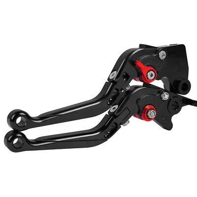 For Yamaha R3 2014-2020 Folding Extendable Clutch Brake Levers Black/Red US R25 - Image 1 of 4