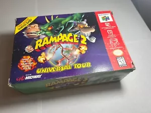 Rampage 2 Universal Tour BIG BOX Variant Nintendo 64 N64 Rare, No Keychain Plush - Picture 1 of 17