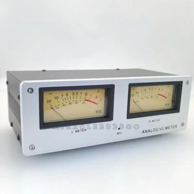 MIC-73 Voice Control Square Analog VU Meter Alloy Panel and LED Warm Backlight - Image 1 of 4
