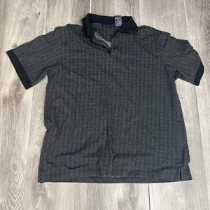 Polo uomo Puritan XL grigia fantasia diamantata poliestere cotone manica corta - Foto 1 di 2