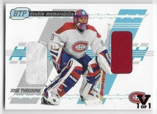 02/03 BETWEEN THE PIPES 'FINAL VAULT' JERSEY/PAD #DM5 Jose Theodore 1/1