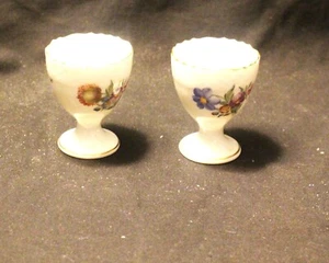 ROYAL COPENHAGEN SAXON FLOWERS PAIR OF EGG CUPS - Picture 1 of 5