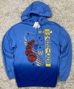 Golden State Warriors Hoodie Men’s Small Blue NBA Basketball NWT - Picture 1 of 9