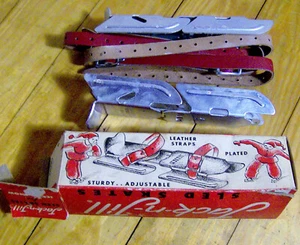 RARE vintage 1950s JACK N JILL Sled Skates ICE SKATING kids ORIGINAL BOX child - Picture 1 of 6