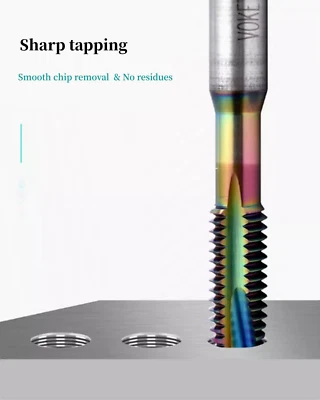 1pc M22 Combination Drill Tap Tip Tap Bit Set Nano Blue Coated Screw Tapping - Image 1 of 4