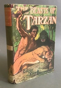 Burroughs/St. John The Beasts of Tarzan Madison Square Reprint w/ DJ c.1945 - Picture 1 of 12