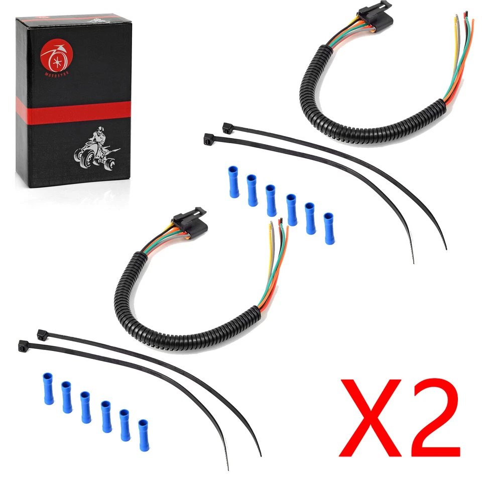 2X Handlebar Controls Pigtail Harness for Polaris Sportsman Magnum Trailboss ATP - Image 1 of 4
