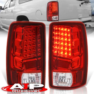 LED Stop Brake Tail Lights Lamps Red For 2000-2006 Chevy Suburban Tahoe Yukon XL Foto 1 de 4