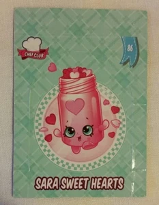 Shopkins Season 5-6 Collector Card 86 Sara Sweet Hearts Pop Up Card - Free Post - Picture 1 of 2