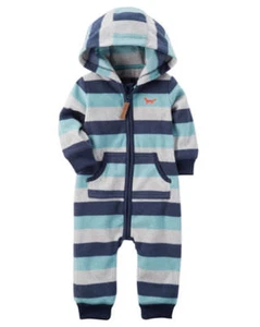 Nuevo con etiquetas Mono de lana con capucha para bebé niño pequeño de Carter's talla 12 meses - Imagen 1 de 1